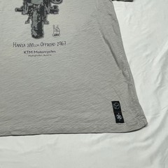 KTM Powerwear Men’s XL Graphic TEE Grey Hansa 100ccm Offroad 1967