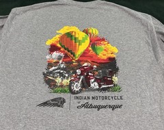 Indian Motorcycle Gray Long Sleeve Shirt Size XL Albuquerque New Mexico