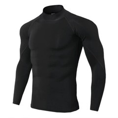Men Sport T-shirt Quick Dry Bodybuilding Running Long Sleeve Compression Top Gym