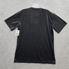 Stacy Adams Men Shirt Medium Black Logo Short Sleeve Crew Neck NWT