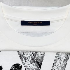 Louis Vuitton LV Birds Graphic Print Logo Cotton Crewneck T-Shirt White Size L