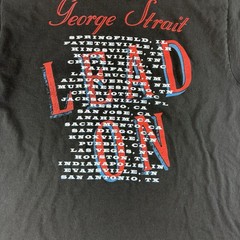 Vintage XL T Shirt George Strait Lead On Tour Single Stitch Graphic Print Tee