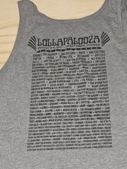 Lollapalooza 2017 Graphic Tank Top Lion Sunglasses Music Festival Gray SZ Medium