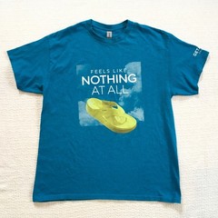 Crocs Turquoise Sandals Feels Like Nothing At All T Shirt Large