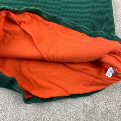 Vtg Polo Ralph Lauren Henley Mens Medium Green Waffle Knit Heavy Thermal