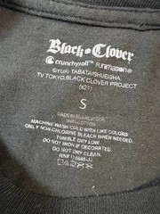 Black Clover T-Shirt Men’s S Black 100% Cotton Short Sleeves Crew Neck Pullover