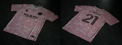 Miami Soccer Club Camo Print Short Sleeve Casual Streetwear Crew Neck T-Shirt