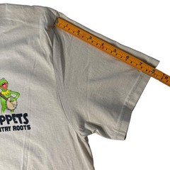 Disney The Muppets Kermit Country Roots T-Shirt Men’s Size M Beige Banjo NWOT
