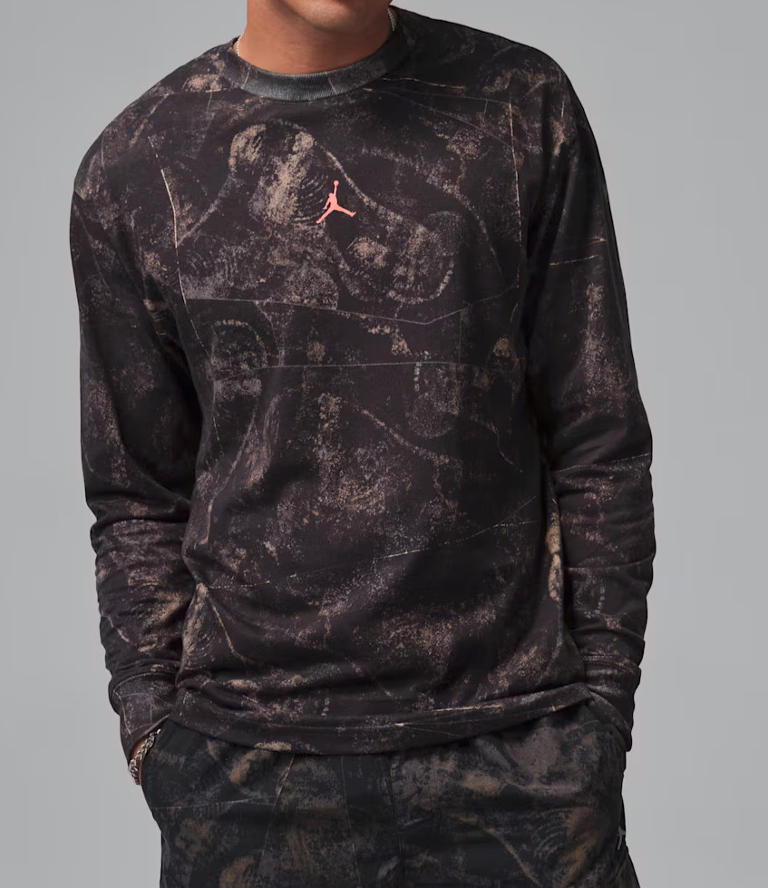 Nike Jordan Men’s Black Brooklyn Hike Mike LS Graphic T-Shirt (IF3046-010) L/XL/