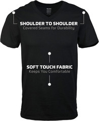 Gildan Men’S V-Neck T-Shirts, Multipack, Style G1103