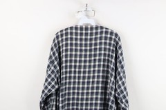 Vintage 90s Mens XL Faded Flannel Pajamas Night Gown Pullover Shirt Plaid USA