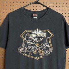 Harley Davidson Shirt Mens XL Black Motorcycle Biker Thailand Foreign Vintage