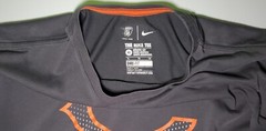 Nike NFL Chicago Bears Athletic Cut Mens Gray Orange Short Sleeve Shirt Size XL
