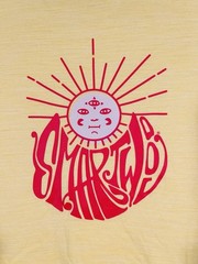 Smartwool Sun Graphic Short-Sleeve T-Shirt Men’s Size Medium Yellow Outdoors
