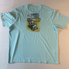 Tommy Bahama Wheel Deal Tee NWT XXL Golf Cart Sea Sprite Blue Pocket