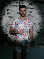 CODE 22 Silken Floral Slim Fit Tank Top – Men’s Lightweight Silky Summer Vest