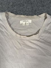 Helmut Lang Womens XL Gray Mercerized Cotton Long Sleeve Designer Minimalist Top