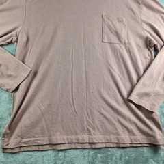 Goodthreads Shirt Mens XXL Dusty Rose Crew Neck Long Sleeve Pocket Tee Essential