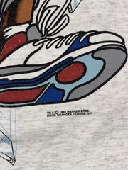 Vintage 1993 Taz Basketball T Shirt Looney Tunes Double Sided USA Large