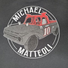 Michael Matteoli Shirt Mens Extra Large Black Pro Truck #10 Auto Racing Sprint