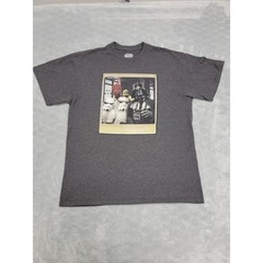 Star Wars Fifth Sun Shirt Mens L Gray Darth Vader Stormtrooper Selfie Graphic