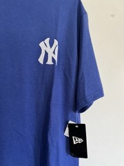 MLB Men’s NEW YORK YANKEES Adult T Shirt LARGE Blue Color – NWT