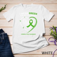 Grandma Grandpa Gift Green Grandson Cerebral Palsy Awareness Unisex T-shirt