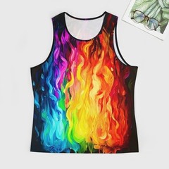 Rainbow Summer Lightweight 3D Tank Top