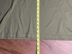 Duluth Trading Co. Longtail Men’s Henley Long Sleeve Pocket Tee Olive Green XL