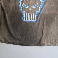 Vintage The Punisher Shirt Marvel Comics Adult XL Flaming Skull Mens Sun Faded