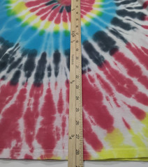 New Tie Dye Men’s T-Shirt Red Green Adult XL Multicolor Summer Spiral