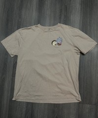 Rick And Morty Adult Swim Mens Size XL Tan Shirt Sleeved Shirt