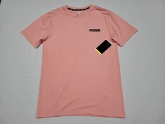 Hurley Mens Performance Essentials Block Logo Apricot Blush Multi Sports Shirt
