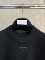 Prada Short-Sleeve Knit — Urban Chic, Simple & Casual Fit — Size M
