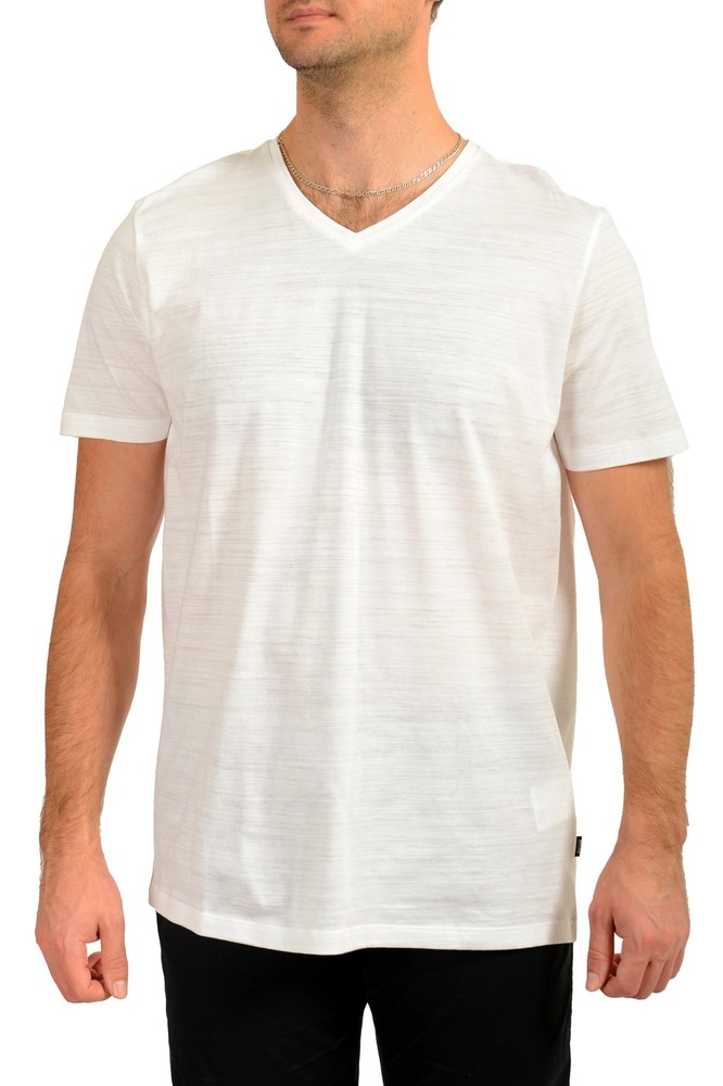 Hugo Boss Men’s “Tilson 50” V-Neck Mercerised Short Sleeve T-Shirt US 2XL IT 56