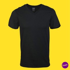 GILDAN Men’s V-Neck T-Shirts, Cotton, Style G1103 Underwear 4-Pack,Multi, UK XXL