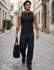 Men’s Tank Tops Quick Dry Workout Sleeveless Gym Muscle Shirts Athletic Bodyb…