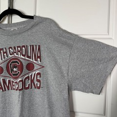Vintage South Carolina Gamecocks T-Shirt Mens XL Grey NCAA Collegiate 90s Y2K