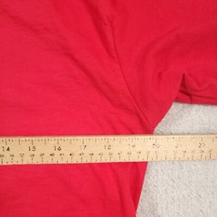 Vtg Fruit of the Loom T-Shirt Mens Medium Two Toned Red Black Single Stitch USA