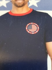 USA T-Shirt Oeko Tex Cotton Mens Sz XXL (50/52) Graphic T-Shirt Classic Fit NEW