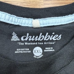 Chubbies Shirt Mens 2XL Black Win The Weekend Flamingo Pocket Graphic Tee