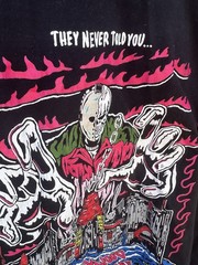 Warren Lotas Hollywood Is A Nightmare Graphic Black T-Shirt Size Medium