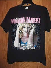 Miranda Lambert Dierks Bently M t shirt Black tour 2013 locked n reloaded