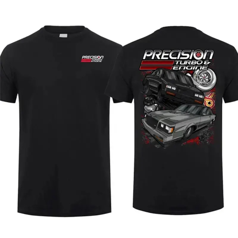 Precision Turbo & Engine Graphic T-Shirt –Street Racing Tee Featuring Turbo Cars