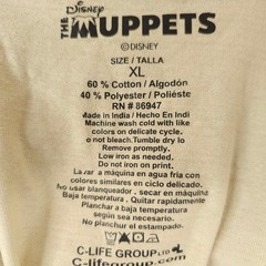 Kermit The Frog T Shirt Mens Size XL Yellow Disney Muppets Country Roots