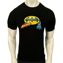 NWT BATMAN CLASSIC LOGO RETRO SUPERHERO COMICS MEN’S SHORT SLEEVE T-SHIRT