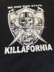 Weiv Gear Biker T-Shirt Pirate Biker Themed California For Life 3XL