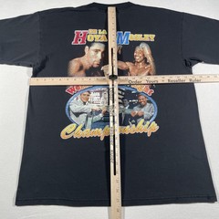 Vintage De La Hoya Mosley Shirt Mens Large Black Boxing Fight Champions Rap Tee