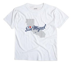 San Miguel California CA Calif T-Shirt MAP