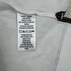 Robert Graham Classic Fit V Neck T-Shirt Men’s Size XL White Knit Supima Cotton